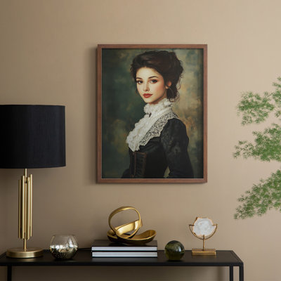WOMEN Series CCVI Framed Print - Solid Wood