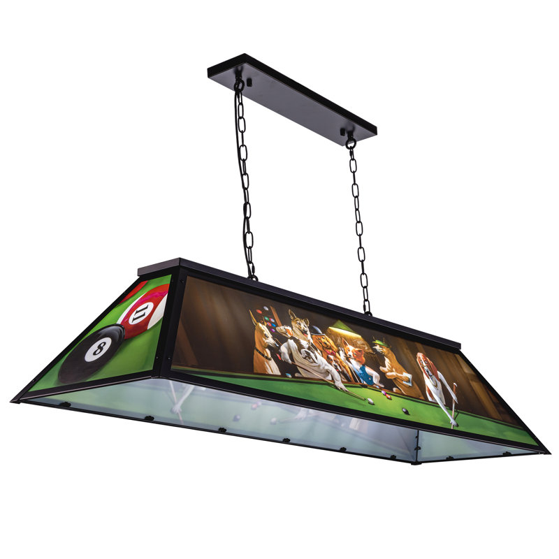 Luminaire suspendu pour table de billard à 5 lumières