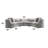 Keyser Sectional Sofa W/9 Pillows