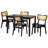 Kells 4 - Person Four Leg Dining Set-1807967424-1807967487