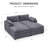 Manuel Corduroy 2-Seater Sofa Bed Apartment Modular Couch With Detachable Double Cushion-901560137