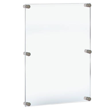 FixtureDisplays® Clear 24 Budget Banner Hanger and Poster Display 101701-NF