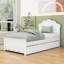 Lit plateforme en bois avec lit gigogne-462368130-462368132