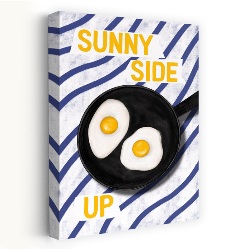 «Sunny Side Up Eggs», art mural classique, H 48 po x l 32 po