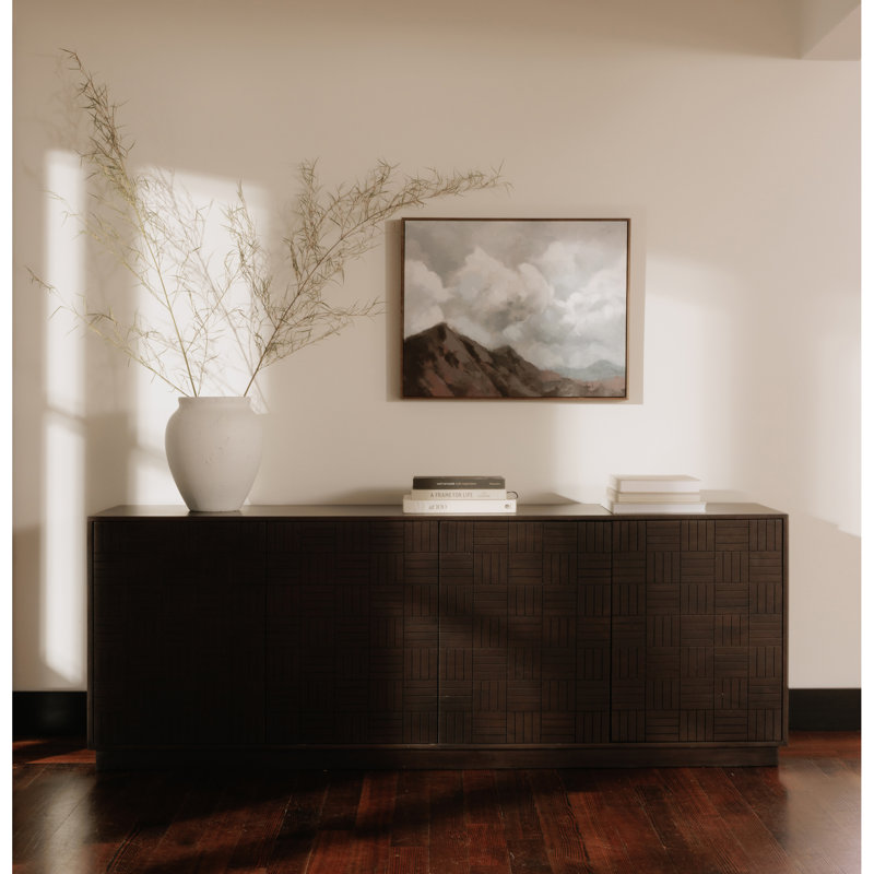 Albis 81'' Dark Brown Mango Wood Sideboard