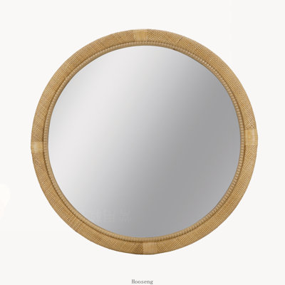 Miroir mural 31,9 "en rotin tissé