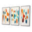 Marcher dans les bois d'automne - ensemble de salon d'art mural abstrait-304972583-304972578