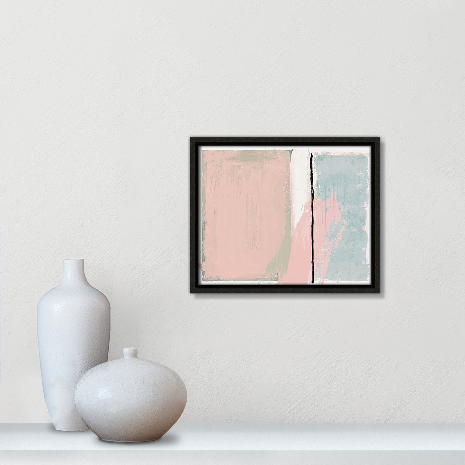 Pastel Opulance Print, No Mat, 9.5" H x 11.5" W x 2" D, Espresso Floater Framed