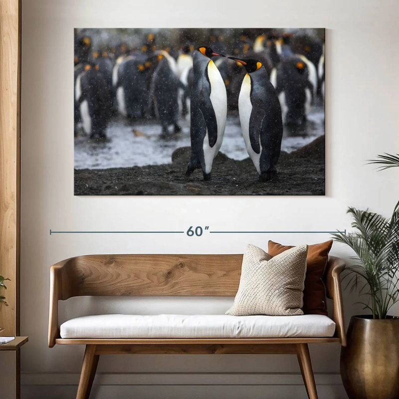 Brampt Penguin Romance, 34" H x 51" W