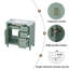 Meuble-lavabo moderne 36 "avec lavabo en céramique-1940303076