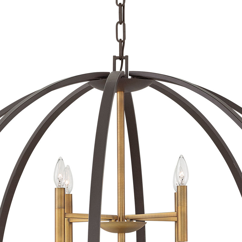 Euclid 12-Light Globe Pendant, Spanish Bronze