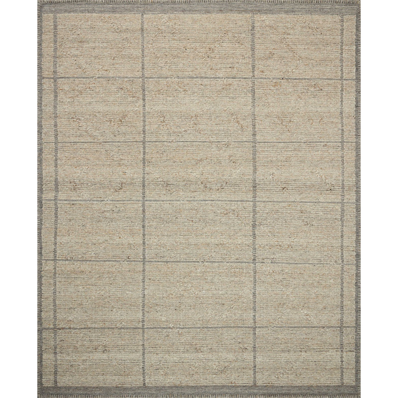 Tapis gris / gris Amber Lewis x Loloi Bowie, Rectangle 11 pi 6 po x 15 pi