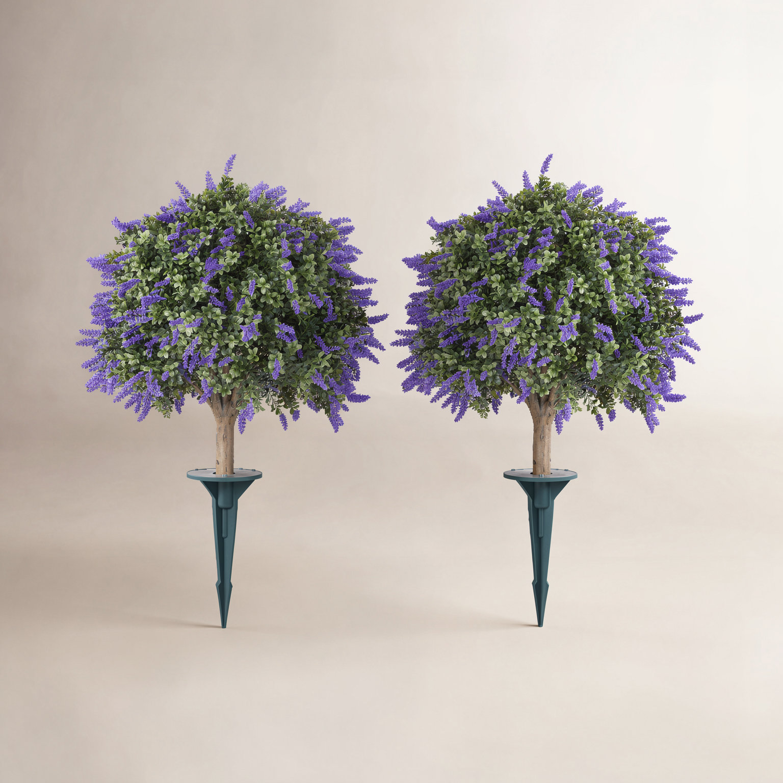 Tasmin Lavender Topiary with Base, 2, 20" x 20"