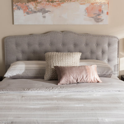 Ashlin Modern And Contemporary Grey/Beige Fabric Headboard