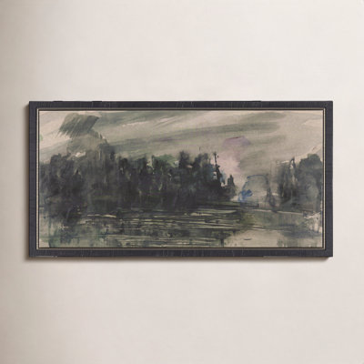Dusk Hand-Embellished Canvas Painting