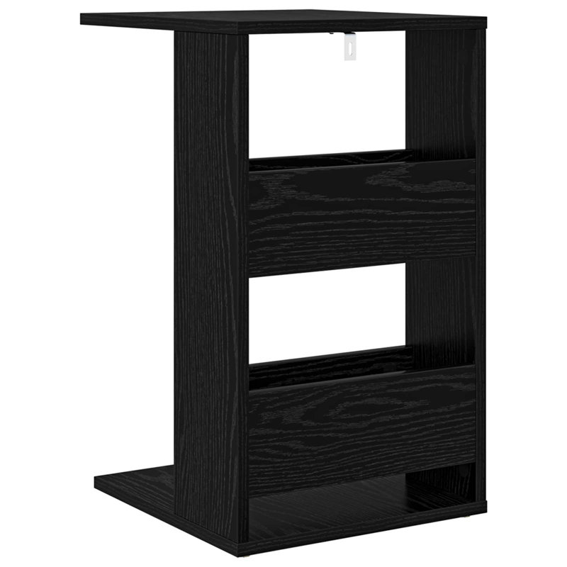 End Table, Black Oak