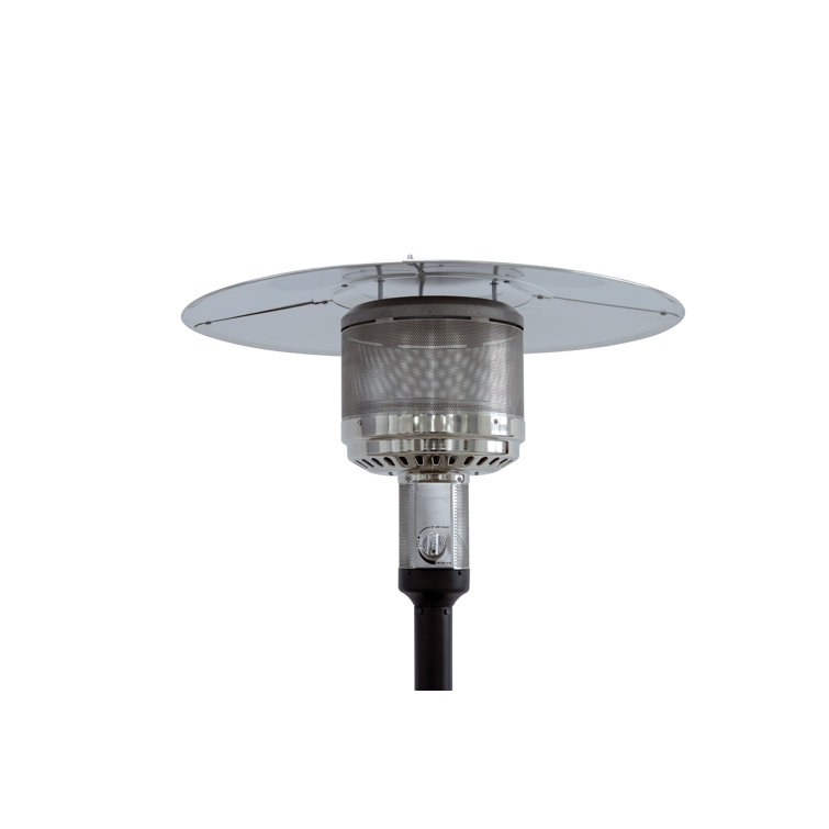 High Efficiency 60,000 Btus Gas Patio Heater With Wheels Commercial And  Residential Outdoor Heat - Stainless Steel