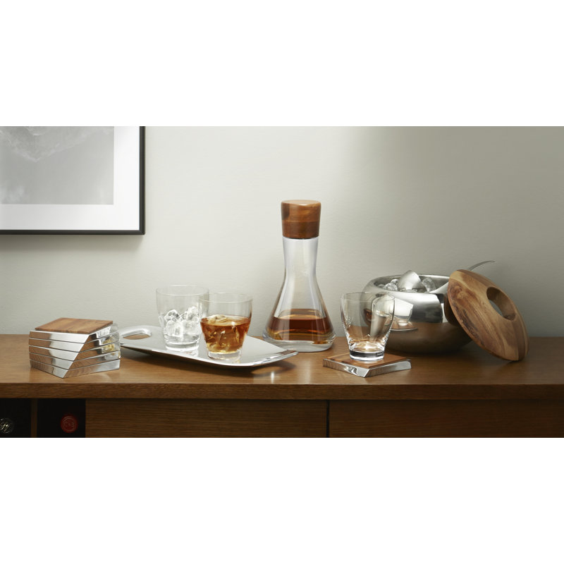 Nambe Vie Decanter With Stopper | 12-Inch | Decanter For Whiskey, Wine, Liquor