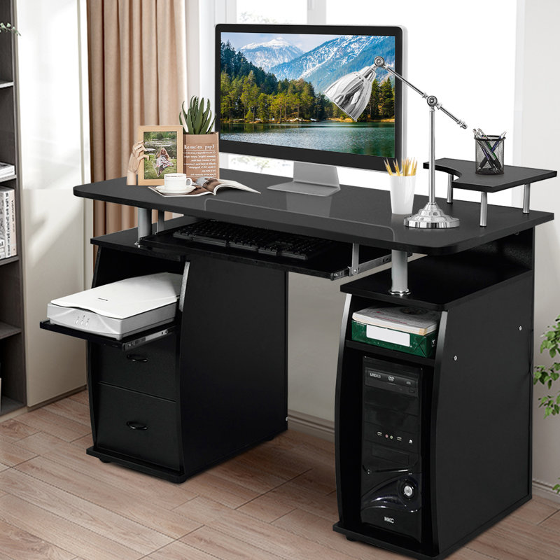 Steel Computer Desk, Black