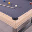 Table de billard en bois massif avec plateau de salle à manger Harmony-96837424-97279919-97279918