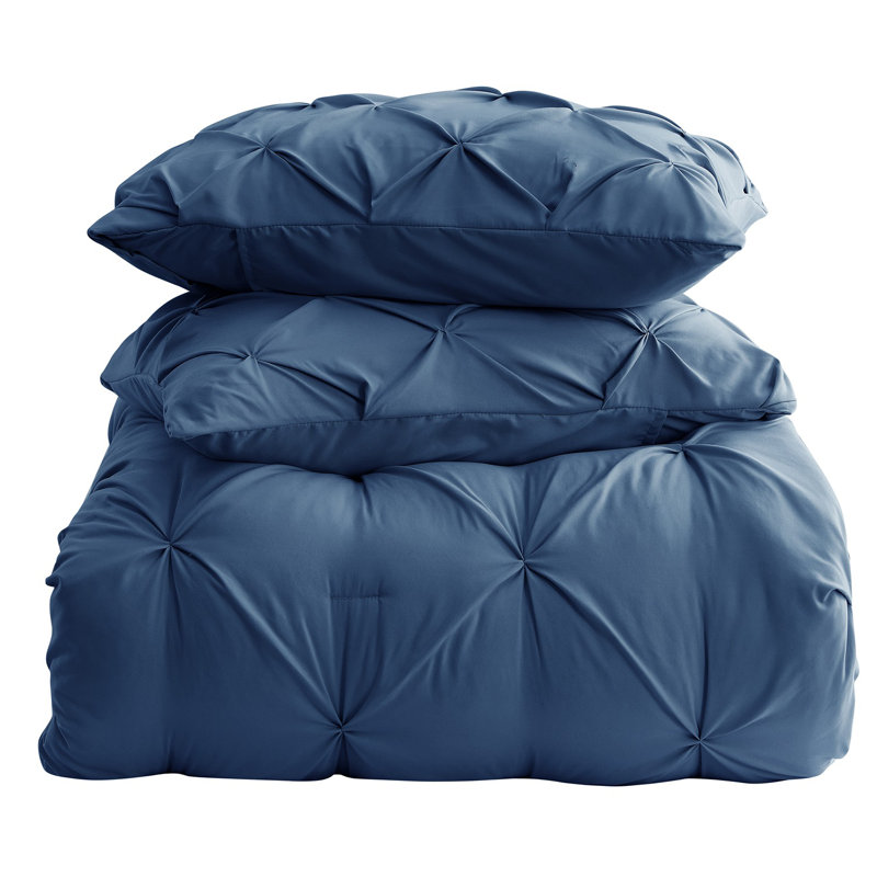 Comforter, Navy, Queen Comforter + 2 Standard Shams