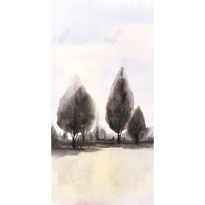 Landscape of trees - 15.75"x31.50" Desk mat