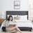 Nestl Wingback Diamond Upholstered Platform Bed-101072303-101072305