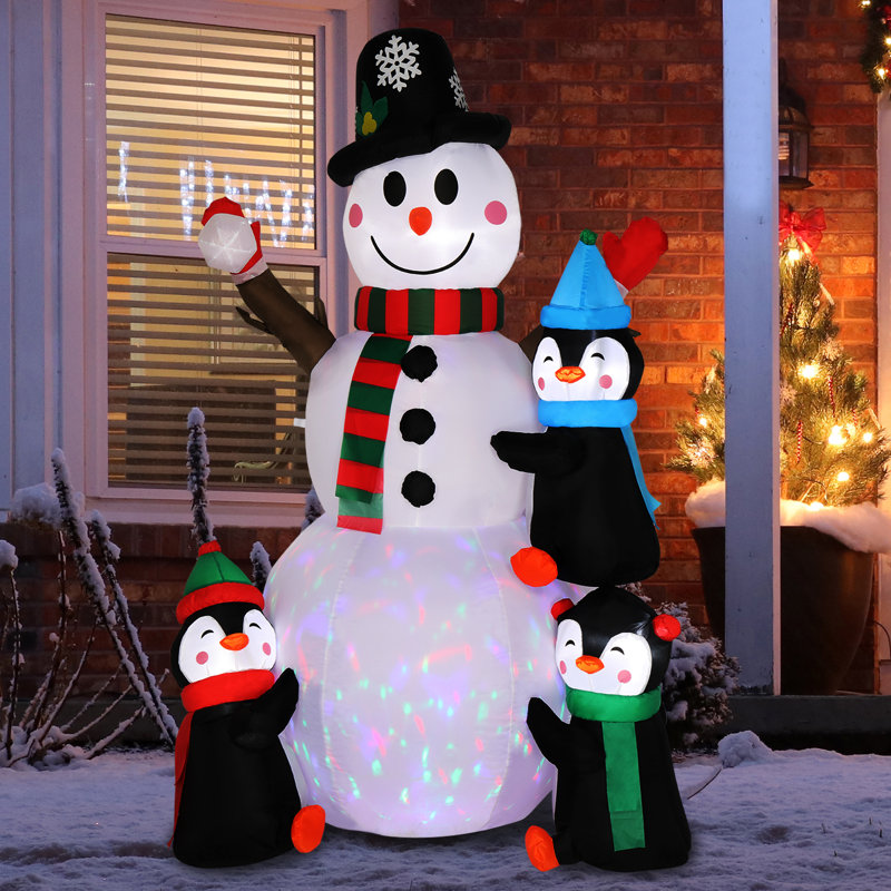 Bonhomme de neige de Noël gonflable