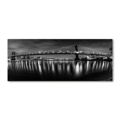 Manhattan By Night - No Frame Print on Canvas
