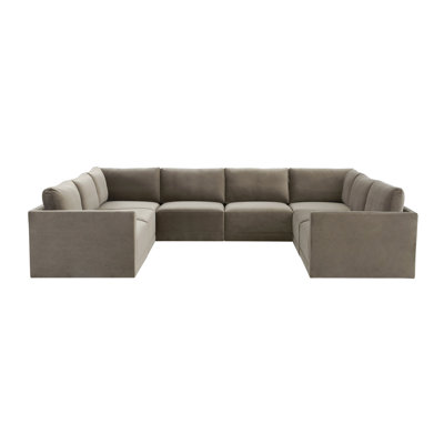 Grand modulaire en U 8 pièces Deirdre Taupe