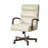 Para Modern Genuine Leather Tilting Executive Chair with Solid Wood Arms and Ergonomic Padded Back-353898749
