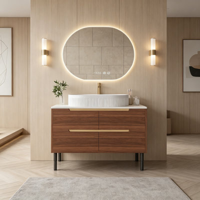 Bathroom Vanity with Sink and 2 drawers