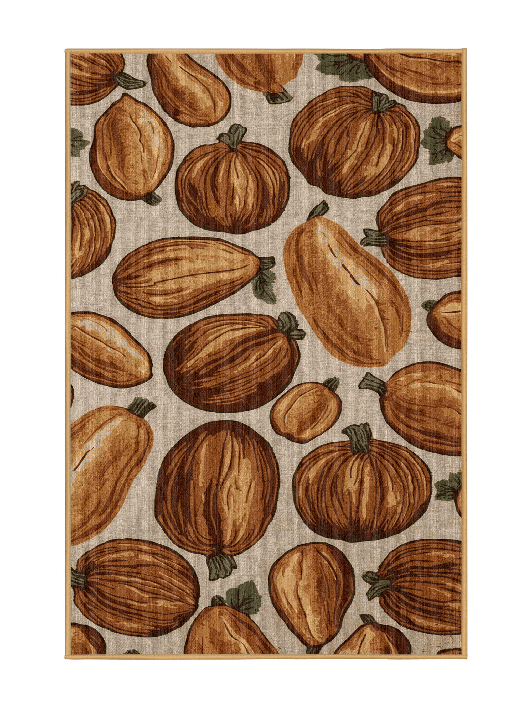 One Allium Way® Washable Yam Vegetables Area Rug | Wayfair