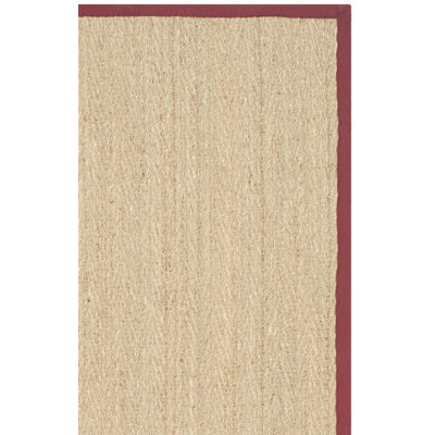 Auckland Bamboo Slat/Seagrass Brown/Tan/Red Area Rug