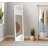 Full Length Glass Mirror (White)