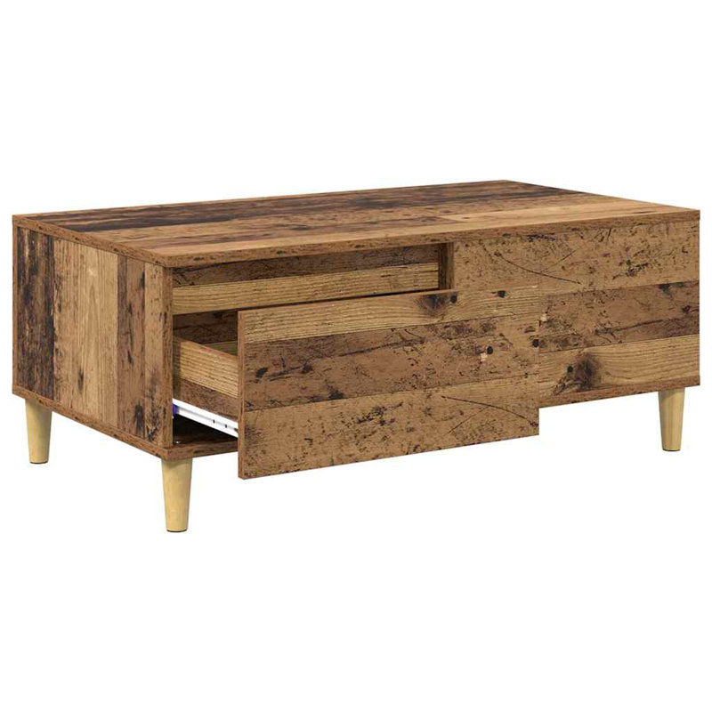 Coffee Table with Storage, Old Wood