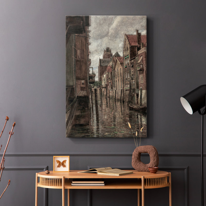 Paysage rétro CLVII - galerie Cavas, H 18 po x l 12 po