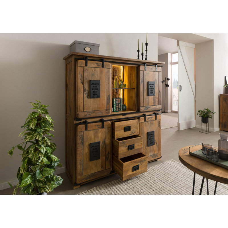 RAILWAY LUX 150cm Solid Wood Sideboard