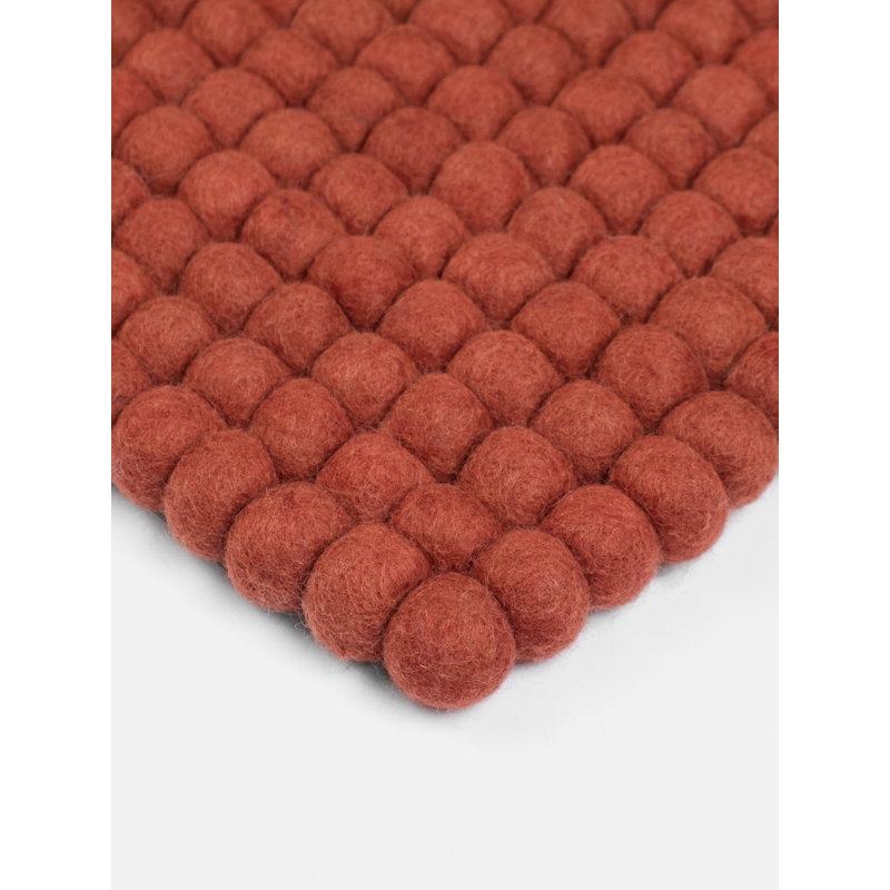 Solid Colour Hand Woven Area Rug, Rectangular 70 x 100cm