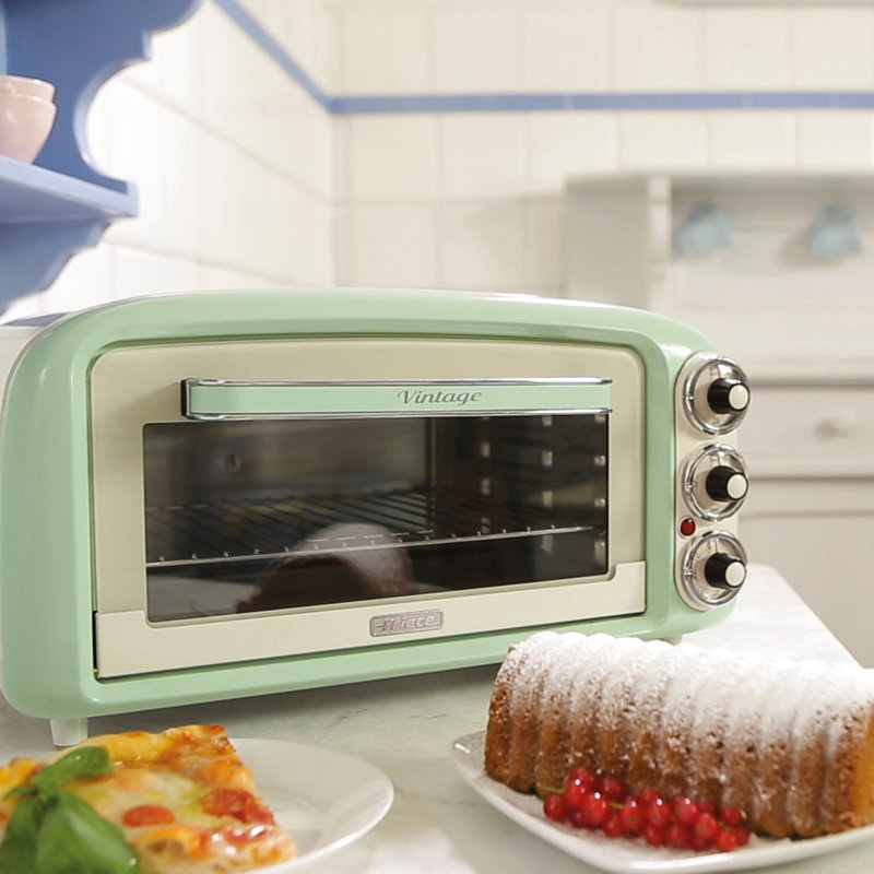 Ariete Vintage 18L Electric Mini Oven Cream, Green 