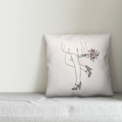  Darling Flower Throw Pillow
