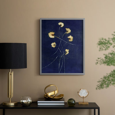 Indigo 1 Framed Print - Solid Wood