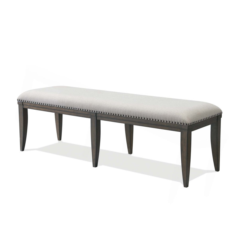 Banc de salle à manger rembourré à garniture cloutée Grant