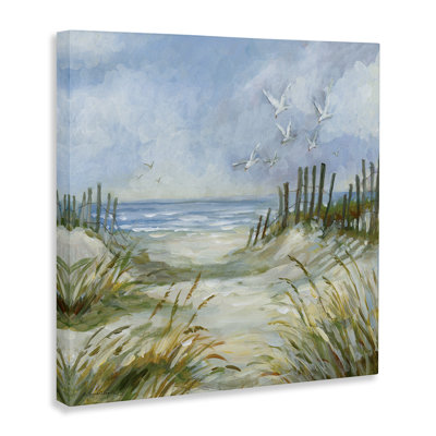Art mural sur toile Pathway Beach Grasses, design par Susan Winget