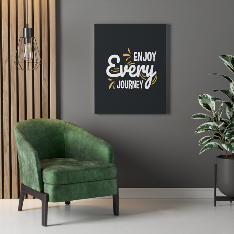 Enjoy Every Journey - Wrapped Canvas Print