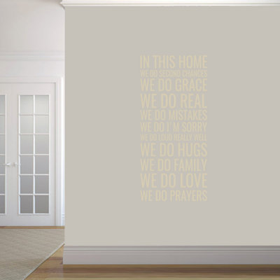 Text & Numbers Non-Wall Damaging Wall Decal