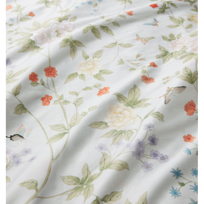 Luoyang Garden Floral Cotton Pillow Sham, Standard