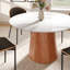 Table de salle à manger 7 pièces avec chaises rembourrées élégantes-1129898952-1129898958-1129898959