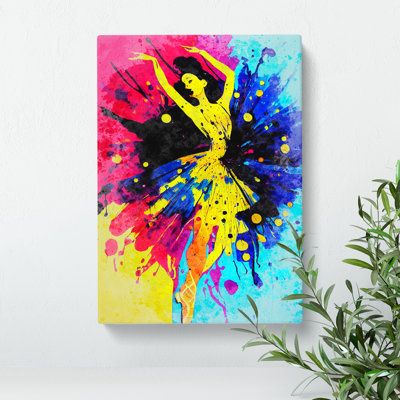 Ballerina Splash No.2 - Wrapped Canvas