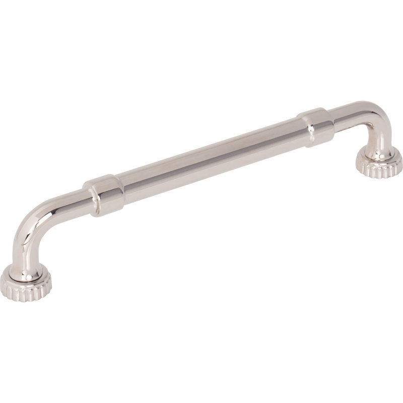 Holden Bar Pull, Polished Nickel, 6 5/16" Center To Center